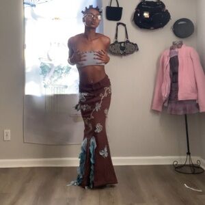 Handmade Upcycled Maxi Skirt